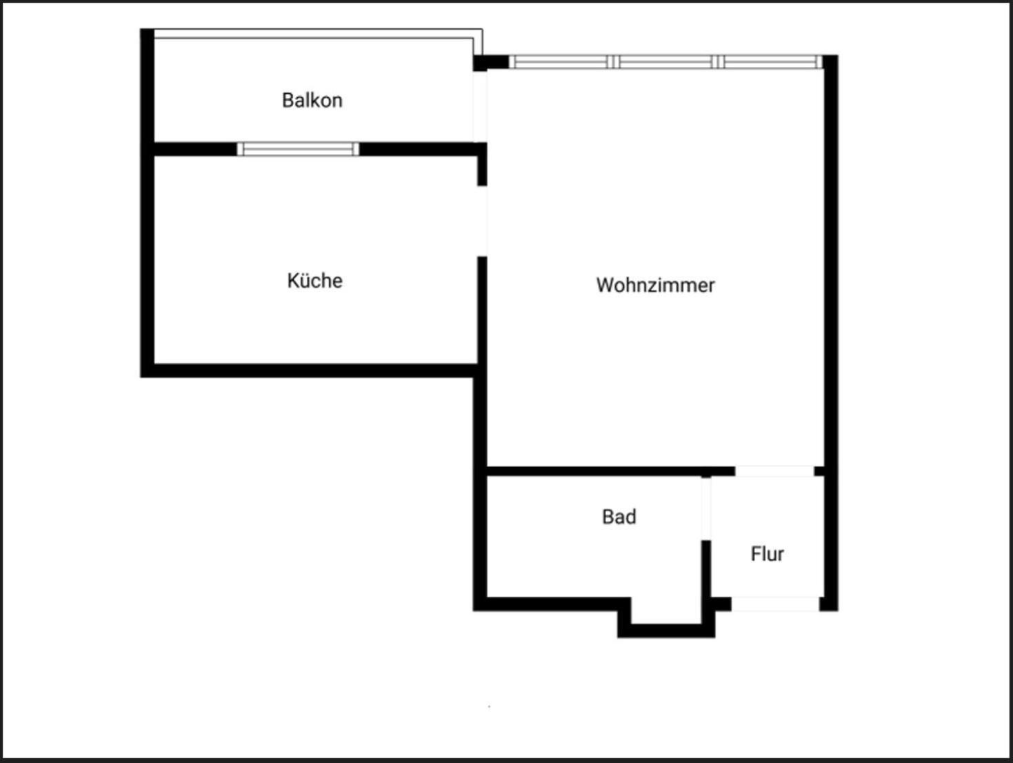 1 Zi. Wohnung, 34M², Parken, Messe Dus Duisburgo Esterno foto